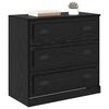 vidaXL Sideboard Black Oak 70 x 35.5 x 67.5 cm Engineered Wood
