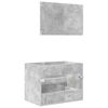 vidaXL Bathroom Furniture Set Concrete Grey Engineered Wood