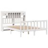 vidaXL Bookcase Bed without Mattress White 160x200 cm Solid Wood Pine