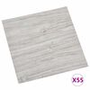 vidaXL Flooring Planks 55 pcs Light Grey 5.11 m&sup2; PVC