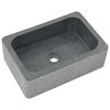 vidaXL Sink 45x30x15 cm Riverstone Black
