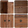 vidaXL Storage Cabinet 63 x 30 x 79 cm Solid Mahogany Wood