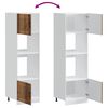 vidaXL Oven Cabinets 2 pcs Lucca Old Wood Engineered Wood