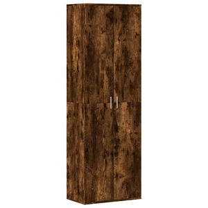 vidaXL Highboard Smoked Oak 60x35x180 cm Engineered Wood