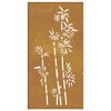 vidaXL Garden Wall Decoration 105x55 cm Corten Steel Bamboo Design