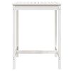 vidaXL Garden Table White 82.5x82.5x110 cm Solid Wood Pine