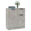 vidaXL Sideboards 2 pcs Concrete Grey 60x30x70 cm Engineered Wood