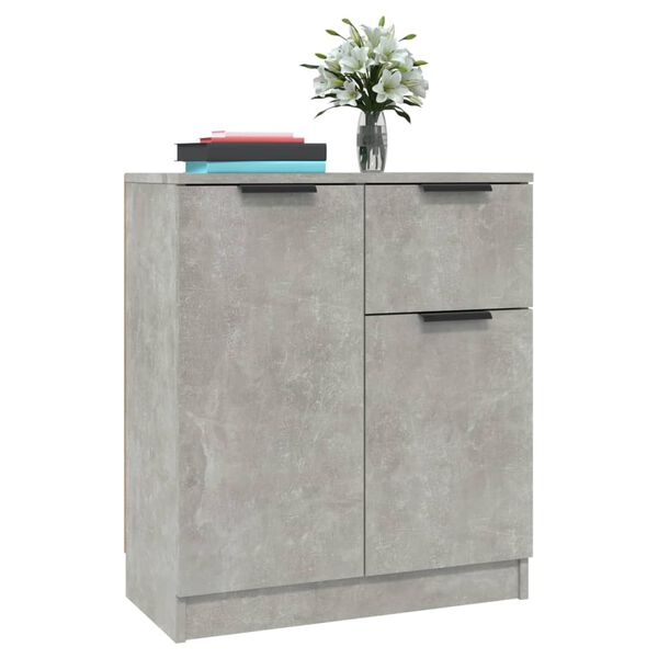 vidaXL Sideboards 2 pcs Concrete Grey 60x30x70 cm Engineered Wood