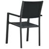 vidaXL 3 Piece Garden Dining Set Black