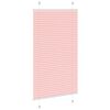 vidaXL Pleated Blind Pink 80x150 cm Fabric Width 79.4 cm Polyester