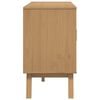 vidaXL Sideboard OLDEN Grey and Brown 114x43x73.5 cm Solid Wood Pine