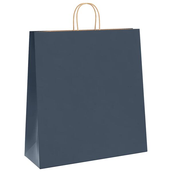 vidaXL Paper Bags 50 pcs with Handles Blue 45x17x48 cm