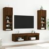 vidaXL 6 Piece TV Wall Units with LED Brown Oak Engineered Wood