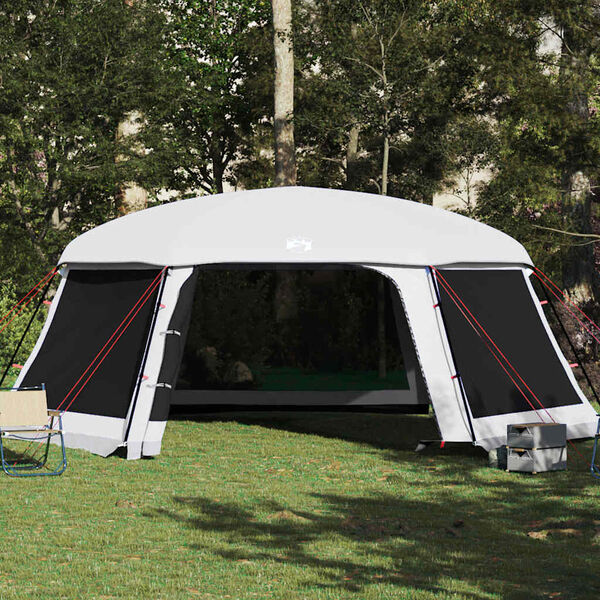 vidaXL Pool Tent with Removable Fly & Mesh Walls Grey 670x590 cm