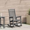 vidaXL Garden Rocking Chair Light Grey 92 x 70 x 108cm HDPE