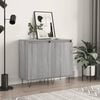 vidaXL Sideboards 2 pcs Grey Sonoma 40x35x70 cm Engineered Wood