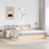 vidaXL Bed Frame with Headboard 180x200 cm Super King Solid Wood Pine