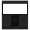 vidaXL Highboard Black 92x33x100 cm Engineered Wood