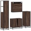 vidaXL 4&nbsp;Piece Bathroom Furniture Set&nbsp;Brown Oak Engineered Wood