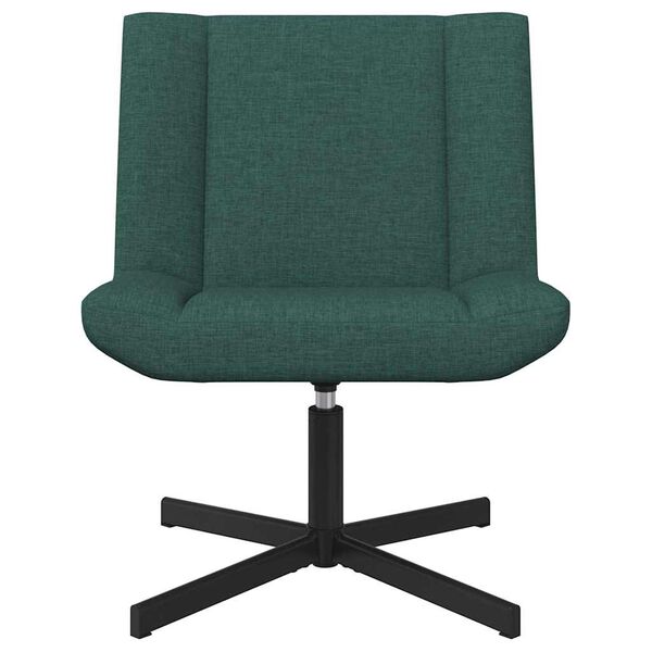 vidaXL Swivel Chair Dark Green 63 x 75 x 76 cm Fabric