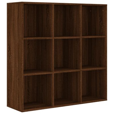 vidaXL Book Cabinet Brown Oak 98x29x97.5 cm