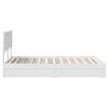 vidaXL Storage Bed with Headboard White 135 x 190 cm Engineered Wood