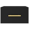 vidaXL Wall-mounted Bedside Cabinet Black 35x35x20 cm