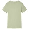 Kids' T-shirt with Short Sleeves Light Khaki 116