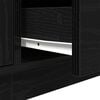 vidaXL TV Cabinet with LED Lights Black Oak 193.5x41x50 cm