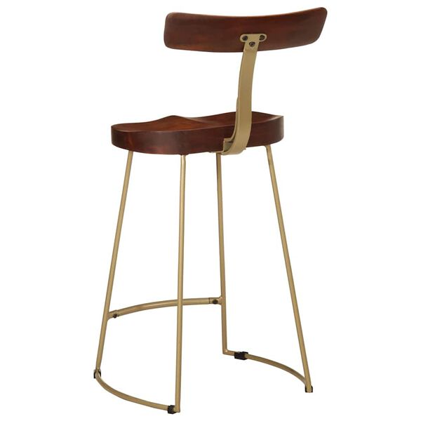 vidaXL Bar Stools 2 pcs 49x43x88 cm Solid Wood Mango