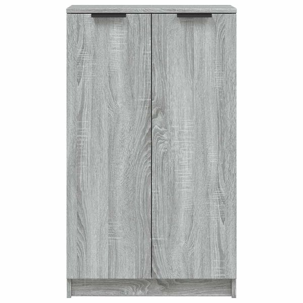 vidaXL Shoe Cabinet Grey Sonoma 59x35x100 cm Engineered Wood