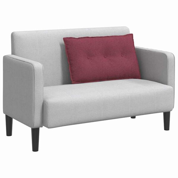 vidaXL Back Pillow Wine Red 80 x 19 x 50 cm Fabric