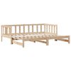 vidaXL Daybed with Trundle and Drawers without Mattress 80x200 cm