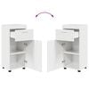vidaXL Bathroom Cabinet Set TULUM High Gloss White 37 x 31.5 x 82 cm