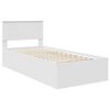 vidaXL Bed Frame with Headboard White 100 x 200 cm Engineered Wood