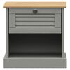 vidaXL Bedside Cabinet VIGO Grey 42x35x42 cm Solid Wood Pine