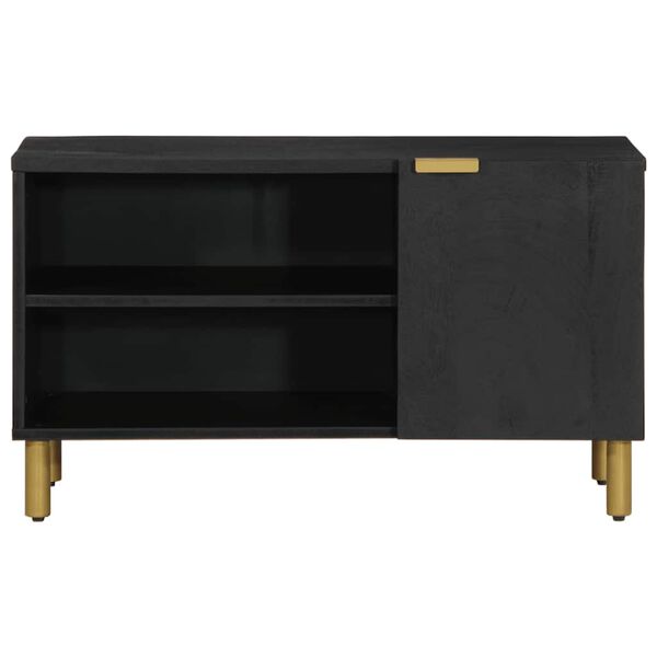 vidaXL TV Cabinet Black 80x33x46 cm Engineered Wood