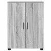 vidaXL Bathroom Cabinet with Storage Grey Sonoma 60 x 35 x 80 cm