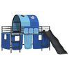 vidaXL Kids'Loft Bed Frame Black and Blue 99.5 x 200 cm Metal