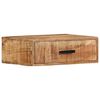 vidaXL Wall-mounted Bedside Cabinet 40x30x13,5 cm Solid Wood Mango