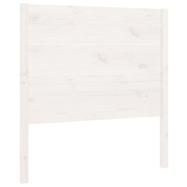 vidaXL Headboard White 106x4x100 cm Solid Wood Pine