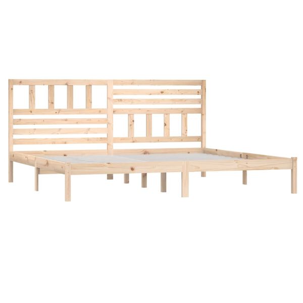 vidaXL Bed Frame without Mattress Solid Wood Pine 200x200 cm