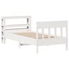 vidaXL Bed Frame without Mattress White 75x190 cm Small Single Solid Wood Pine