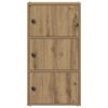 vidaXL Bookcase Artisan Oak 40x24x77 cm Engineered Wood