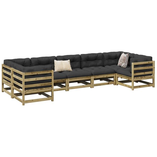 vidaXL 7 Piece Garden Sofa Set Impregnated Wood&nbsp;Pine