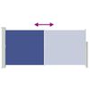 vidaXL Retractable Side Awning 140 x 300 cm Blue