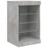 vidaXL Sideboard with LED Lights Concrete Grey 123x37x67 cm