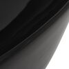 vidaXL Basin Ceramic Triangle Black 50.5x41x12 cm