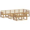 vidaXL Outdoor Sofa Set 9 pcs White Solid Acacia Wood