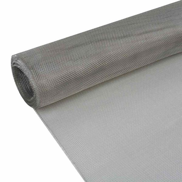 vidaXL Mesh Screen Stainless Steel 100x1000 cm Silver